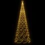 Christmas tree with metal pole 1400 warm white LEDs 5 m by vidaXL, Christmas trees - Ref: Foro24-328632, Price: 151,89 €, Dis...