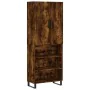 Tall smoked oak plywood sideboard 69.5x34x180 cm by vidaXL, Sideboards - Ref: Foro24-3196096, Price: 138,44 €, Discount: %