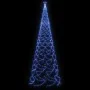 Weihnachtsbaum mit Metallstange 1400 LEDs blau 5 m von vidaXL, Weihnachtsbäume - Ref: Foro24-328636, Preis: 132,83 €, Rabatt: %