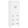 Tall white plywood sideboard 69.5x34x180 cm by vidaXL, Sideboards - Ref: Foro24-3199777, Price: 175,40 €, Discount: %