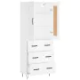 Tall white plywood sideboard 69.5x34x180 cm by vidaXL, Sideboards - Ref: Foro24-3199777, Price: 175,40 €, Discount: %