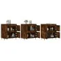 Sideboards 3 Einheiten aus geräuchertem Eichensperrholz von vidaXL, Sideboards - Ref: Foro24-3190194, Preis: 193,70 €, Rabatt: %