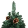 Narrow Christmas tree real wood and pine cones green PVC 180 cm by vidaXL, Christmas trees - Ref: Foro24-320958, Price: 85,12...