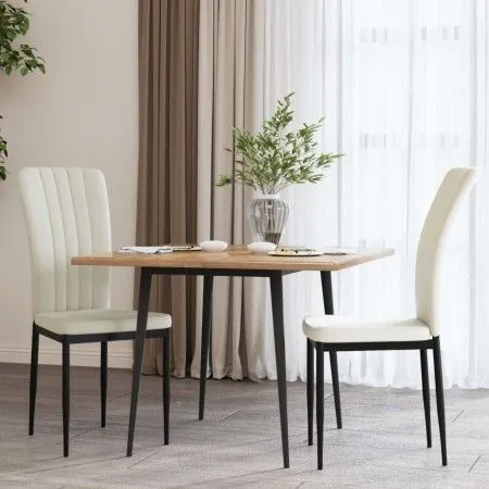 Dining chairs 2 units cream velvet by vidaXL, dining chairs - Ref: Foro24-326102, Price: 91,85 €, Discount: %