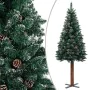 Narrow Christmas tree with real wood and snow 180 cm green by vidaXL, Christmas trees - Ref: Foro24-320961, Price: 75,56 €, D...