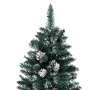 Narrow Christmas tree with real wood and snow 180 cm green by vidaXL, Christmas trees - Ref: Foro24-320961, Price: 75,56 €, D...