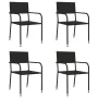 5-piece garden dining set made of synthetic rattan and black steel. by vidaXL, Garden sets - Ref: Foro24-3203276, Price: 300,...