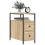 Sonoma oak engineered wood bedside table 30x60x60 cm by vidaXL, Nightstands - Ref: Foro24-826065, Price: 70,76 €, Discount: %