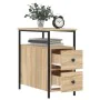 Sonoma oak engineered wood bedside table 30x60x60 cm by vidaXL, Nightstands - Ref: Foro24-826065, Price: 70,76 €, Discount: %