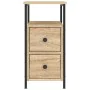 Sonoma oak engineered wood bedside table 30x60x60 cm by vidaXL, Nightstands - Ref: Foro24-826065, Price: 70,76 €, Discount: %