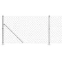 Wire fence with silver flange 1.1x10 m by vidaXL, fence panels - Ref: Foro24-154034, Price: 49,40 €, Discount: %