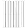 Wire fence with silver flange 2.2x25 m by vidaXL, fence panels - Ref: Foro24-154047, Price: 171,42 €, Discount: %