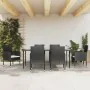 7-piece garden dining set made of synthetic rattan and black steel. by vidaXL, Garden sets - Ref: Foro24-3203310, Price: 569,...