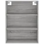 High sideboard sonoma gray plywood 69.5x34x180 cm by vidaXL, Sideboards - Ref: Foro24-3189995, Price: 142,66 €, Discount: %