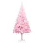 Künstlicher Weihnachtsbaum mit LEDs und rosa PVC-Stütze 240 cm von vidaXL, Weihnachtsbäume - Ref: Foro24-3077415, Preis: 81,4...