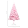 Künstlicher Weihnachtsbaum mit LEDs und rosa PVC-Stütze 240 cm von vidaXL, Weihnachtsbäume - Ref: Foro24-3077415, Preis: 81,4...