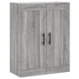 Aparador alto madera contrachapada gris sonoma 69,5x34x180 cm de vidaXL, Aparadores - Ref: Foro24-3200095, Precio: 130,74 €, ...