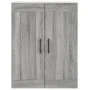 Aparador alto madera contrachapada gris sonoma 69,5x34x180 cm de vidaXL, Aparadores - Ref: Foro24-3200095, Precio: 130,74 €, ...