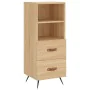 Aparador de madera contrachapada roble Sonoma 34,5x34x180 cm de vidaXL, Aparadores - Ref: Foro24-3189736, Precio: 95,18 €, De...