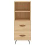 Aparador de madera contrachapada roble Sonoma 34,5x34x180 cm de vidaXL, Aparadores - Ref: Foro24-3189736, Precio: 95,18 €, De...