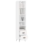 Tall white plywood sideboard 34.5x34x180 cm by vidaXL, Sideboards - Ref: Foro24-3189733, Price: 98,75 €, Discount: %