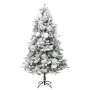 Weihnachtsbaum mit Schnee, LED-Lichtern und Tannenzapfen aus PVC und PE 225 cm von vidaXL, Weihnachtsbäume - Ref: Foro24-3094...