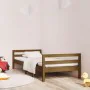 Solid pine wood bed frame honey brown 90x200 cm by vidaXL, Beds and slatted bases - Ref: Foro24-821627, Price: 104,52 €, Disc...