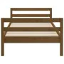 Solid pine wood bed frame honey brown 90x200 cm by vidaXL, Beds and slatted bases - Ref: Foro24-821627, Price: 104,52 €, Disc...