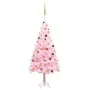 Beleuchteter Weihnachtsbaum mit Lichtern und rosa Kugeln 210 cm von vidaXL, Weihnachtsbäume - Ref: Foro24-3077500, Preis: 105...