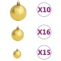 Beleuchteter Weihnachtsbaum mit Lichtern und rosa Kugeln 210 cm von vidaXL, Weihnachtsbäume - Ref: Foro24-3077500, Preis: 105...