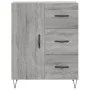 High sideboard sonoma gray plywood 69.5x34x180 cm by vidaXL, Sideboards - Ref: Foro24-3189443, Price: 149,69 €, Discount: %