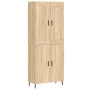 High oak-colored plywood sideboard 69.5x34x180 cm by vidaXL, Sideboards - Ref: Foro24-3199572, Price: 167,89 €, Discount: %