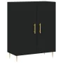 Tall black plywood sideboard 69.5x34x180 cm by vidaXL, Sideboards - Ref: Foro24-3198202, Price: 165,59 €, Discount: %