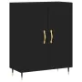 Tall black plywood sideboard 69.5x34x180 cm by vidaXL, Sideboards - Ref: Foro24-3189230, Price: 141,05 €, Discount: %