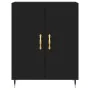 Tall black plywood sideboard 69.5x34x180 cm by vidaXL, Sideboards - Ref: Foro24-3189230, Price: 141,05 €, Discount: %