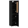 Black plywood sideboard 34.5x34x180 cm by vidaXL, Sideboards - Ref: Foro24-3200106, Price: 105,03 €, Discount: %