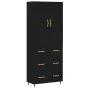 Tall black plywood sideboard 69.5x34x180 cm by vidaXL, Sideboards - Ref: Foro24-3195828, Price: 157,17 €, Discount: %