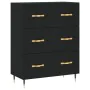 Tall black plywood sideboard 69.5x34x180 cm by vidaXL, Sideboards - Ref: Foro24-3195828, Price: 157,17 €, Discount: %