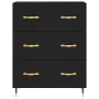 Tall black plywood sideboard 69.5x34x180 cm by vidaXL, Sideboards - Ref: Foro24-3195828, Price: 157,17 €, Discount: %