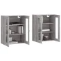 Wall cabinets 2 pcs Sonoma gray engineered wood by vidaXL, Sideboards - Ref: Foro24-3197919, Price: 166,04 €, Discount: %