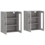 Wall cabinets 2 pcs Sonoma gray engineered wood by vidaXL, Sideboards - Ref: Foro24-3197919, Price: 166,04 €, Discount: %