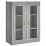 Wall cabinets 2 pcs Sonoma gray engineered wood by vidaXL, Sideboards - Ref: Foro24-3197927, Price: 179,95 €, Discount: %