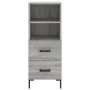 Tall gray Sonoma plywood sideboard 34.5x34x180 cm by vidaXL, Sideboards - Ref: Foro24-3199303, Price: 113,34 €, Discount: %