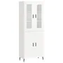 High glossy white plywood sideboard 69.5x34x180 cm by vidaXL, Sideboards - Ref: Foro24-3198227, Price: 185,61 €, Discount: %