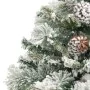 Christmas tree with snow, LED lights and pine cones PVC and PE 150 cm by vidaXL, Christmas trees - Ref: Foro24-3094560, Price...