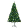 Künstlicher Weihnachtsbaum mit LED und dicken grünen Zweigen 180 cm von vidaXL, Weihnachtsbäume - Ref: Foro24-3077450, Preis:...