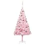 Pre-lit Christmas tree with lights and pink balls 210 cm by vidaXL, Christmas trees - Ref: Foro24-3077586, Price: 118,73 €, D...